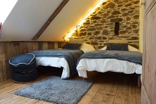 Chambre twin pour enfant pour vacances en Bretagne