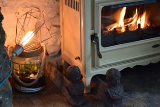 Poële à bois du gîte